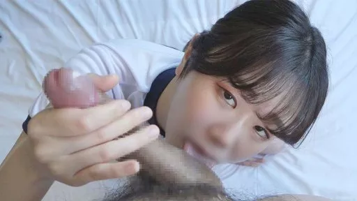 Face showing 'Emi 20 years old' A minimum beautiful woman wearing gym clothes and bloomers is skewered with a super big dick and raw FU〇K! Massive creampie!