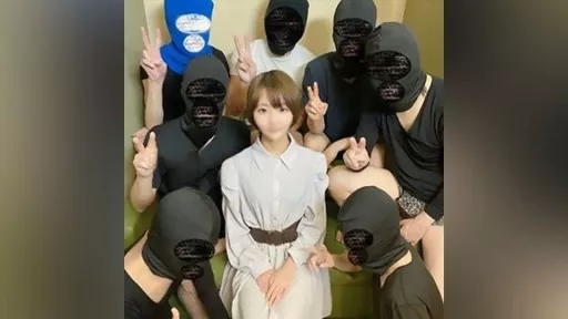 A slender young lady who was raised with care and brought up in school is defiled by many men. Continuous creampie